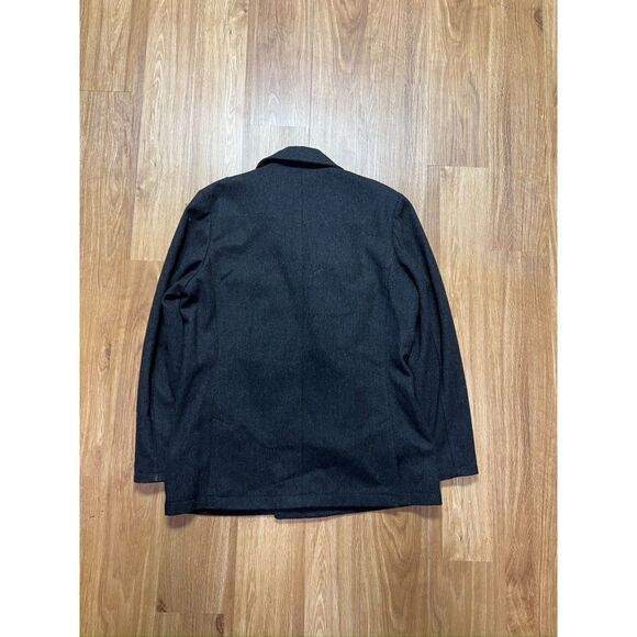 Express charcoal colored double-breasted wool blend coat. Size L(M)/XL(W) - Picture 4 of 9